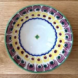 Anthropologie Riika Small Abstract Boho Pedestal Bowl - Nuts Tidbits Desserts
